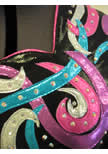 Neon Scroll on Black